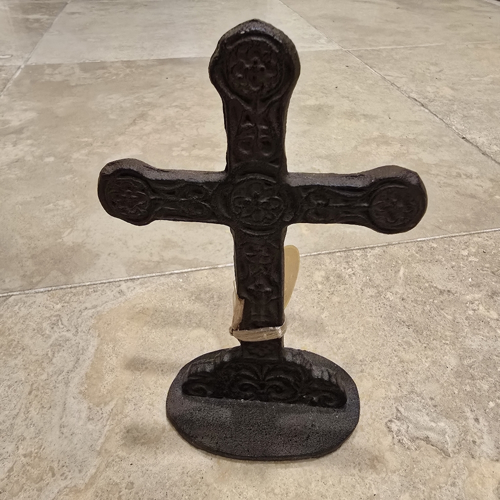 Rustic Ornate Metal Cross